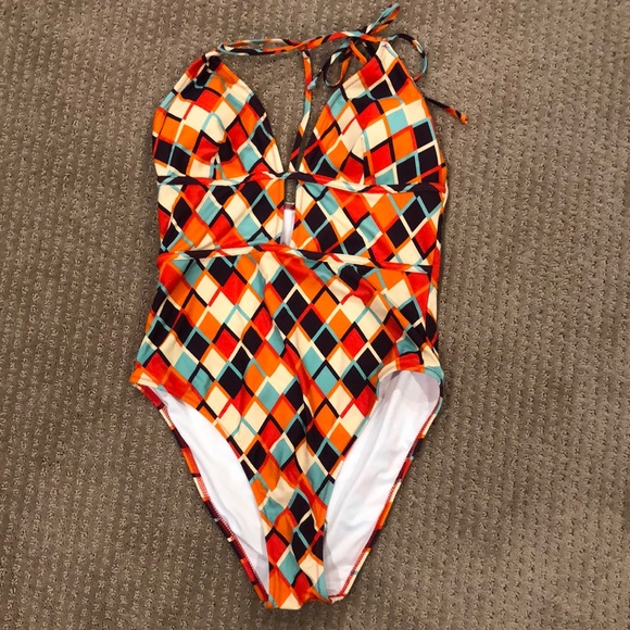 New Vintage Style one piece bathing suit Size Large - Picture 4 of 7